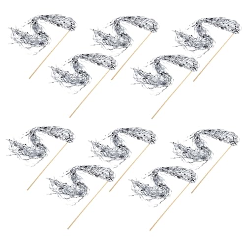 ZUNOXAZ 10 Stück Leuchtende Fairy Wands mit Glitzer für Hochzeiten Geburtstagsfeiern Silvester und Konzerte Tragbar und Vielseitig Einsetzbar von ZUNOXAZ