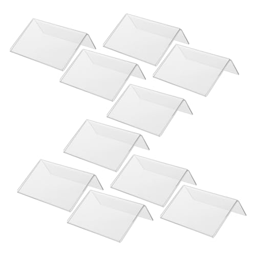 ZUNOXAZ 10 Stück Teiliges Acryl Preisschild mit Selbstklebendem Förmigem Halter Klarer Mehrzweck Preisschildhalter für Einzelhandel Tischaufsteller für Etiketten und Produktinformationen ZUNOXAZ 10 Stück Teiliges Acryl Preisschild mit Selbstklebendem Förmigem Halter Klarer Mehrzweck Preisschildhalter für Einzelhandel Tischaufsteller für Etiketten und Produktinformationen von ZUNOXAZ