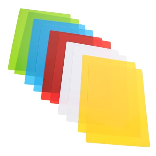 ZUNOXAZ 10 Stück Teiliges Blanko Karteikarten Bunte Flashcards für Notizen und Lernen Vielseitig als Lesezeichen Geschenkkarten Rezeptkarten Geeignet für Schule Büro Zuhause von ZUNOXAZ