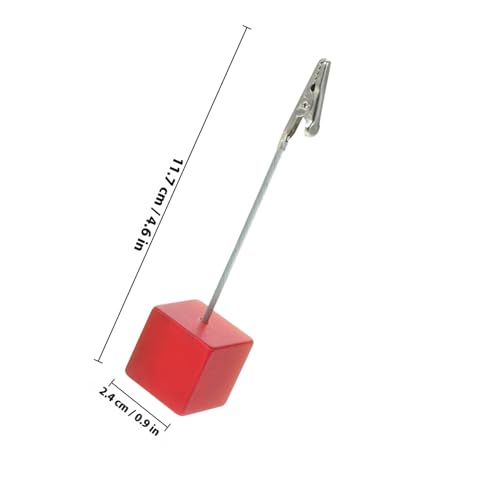ZUNOXAZ 10 Stück Teiliges Bunte Tischkartenhalter mit Harzclip Stabile Würfelbasis Vielseitig für Hochzeit Geburtstag Restaurant als Fotohalter und Namenskartenständer von ZUNOXAZ