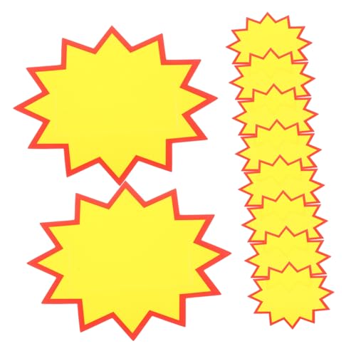 ZUNOXAZ 10 Stück Teiliges Fluoreszierende Preisschilder aus Papier für Einzelhandel Supermarkt Verkaufsförderung Leuchtende Preisetiketten Auffällige Werbeschilder für Ladenregale ZUNOXAZ 10 Stück Teiliges Fluoreszierende Preisschilder aus Papier für Einzelhandel Supermarkt Verkaufsförderung Leuchtende Preisetiketten Auffällige Werbeschilder für Ladenregale von ZUNOXAZ