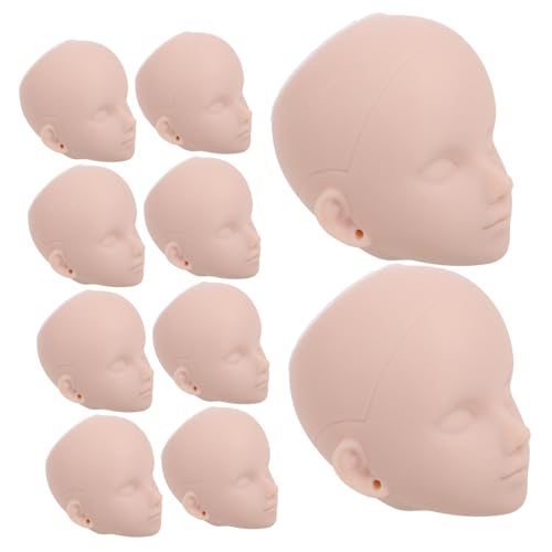 ZUNOXAZ 10 Stück Teiliges Kunststoff Puppenköpfe DIY Makeup Mannequin Köpfe mit Augenhöhle Robust und Vielseitig für Schminkpuppe für Anfänger und Profis zum Kreativen Basteln und ZUNOXAZ 10 Stück Teiliges Kunststoff Puppenköpfe DIY Makeup Mannequin Köpfe mit Augenhöhle Robust und Vielseitig für Schminkpuppe für Anfänger und Profis zum Kreativen Basteln und von ZUNOXAZ