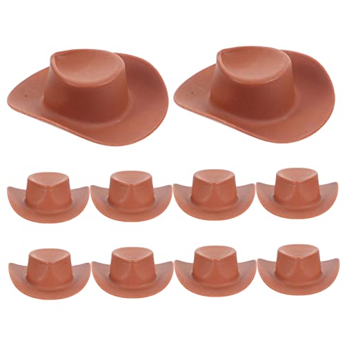 ZUNOXAZ 10 Stück Teiliges Miniatur Cowboy Hüte aus Kunststoff Dekorative Puppenhüte mit Western Stil Robust und Bruchfest für Puppenhaus DIY Bastelprojekte und Rollenspiele ZUNOXAZ 10 Stück Teiliges Miniatur Cowboy Hüte aus Kunststoff Dekorative Puppenhüte mit Western Stil Robust und Bruchfest für Puppenhaus DIY Bastelprojekte und Rollenspiele von ZUNOXAZ