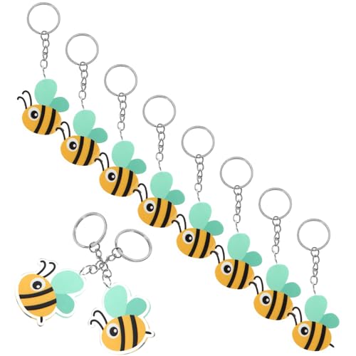 ZUNOXAZ 10 Stück Teiliges Niedlicher Cartoon Biene Schlüsselanhänger Leichter Dekorativer Anhänger für Schlüssel Taschen und Rucksack Charmantes Design als Partygeschenk und Mitgebsel ZUNOXAZ 10 Stück Teiliges Niedlicher Cartoon Biene Schlüsselanhänger Leichter Dekorativer Anhänger für Schlüssel Taschen und Rucksack Charmantes Design als Partygeschenk und Mitgebsel von ZUNOXAZ