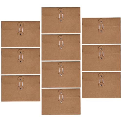 ZUNOXAZ 10 Stück Teiliges Retro Kraftpapier aufbewahrungsset mit Bindeband Kleine Umschläge für Büro Einladungen Grußkarten Vielseitige Vintage Briefumschläge für Hochzeit und ZUNOXAZ 10 Stück Teiliges Retro Kraftpapier aufbewahrungsset mit Bindeband Kleine Umschläge für Büro Einladungen Grußkarten Vielseitige Vintage Briefumschläge für Hochzeit und von ZUNOXAZ