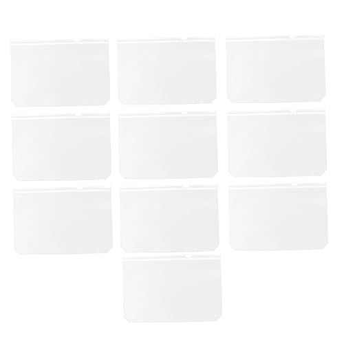 ZUNOXAZ 10 Stück Teiliges Transparente PVC Dokumententaschen mit Reißverschluss Wasserdichte Einheftbare Aufbewahrungstaschen für Lose für Büro Studium und Organisation von ZUNOXAZ