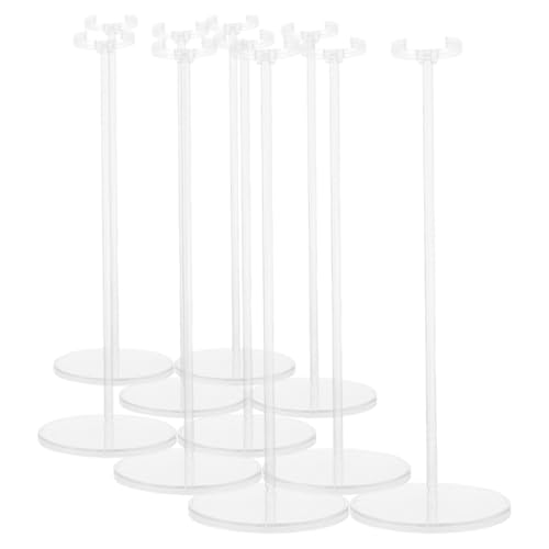 ZUNOXAZ 10 Stück Teiliges Verstellbare Transparente Puppenständer mit Clips Flexible Halterung für Verschiedene Puppengrößen als Ausstellungsständer für Sammler und Spielzeugzubehör ZUNOXAZ 10 Stück Teiliges Verstellbare Transparente Puppenständer mit Clips Flexible Halterung für Verschiedene Puppengrößen als Ausstellungsständer für Sammler und Spielzeugzubehör von ZUNOXAZ