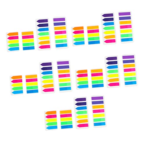 ZUNOXAZ 10 Stück Transparente Index Sticker Selbstklebende Haftmarker für Notizen und Bücher Vielseitige Klassifizierungs und Etikettierungsstreifen Wasserfest für Schule und Büro von ZUNOXAZ