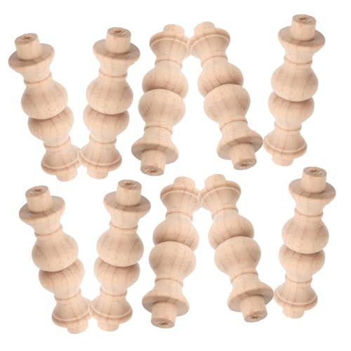 ZUNOXAZ 10 Stück Unbehandelte Holzsäulen Stabile Treppenbaluster aus Massivholz für DIY Römische Säulen Dekoration Garten Restaurant Innenbereich ZUNOXAZ 10 Stück Unbehandelte Holzsäulen Stabile Treppenbaluster aus Massivholz für DIY Römische Säulen Dekoration Garten Restaurant Innenbereich von ZUNOXAZ