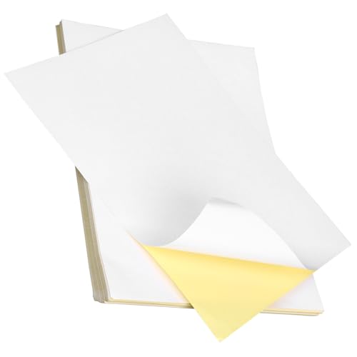 ZUNOXAZ 100 Blatt Matte Sticker Papier Selbstklebend Kompatibel mit Inkjet und Laserdrucker Stark Haftend für DIY Basteln Partydeko und Schulprojekte Großformat Aufkleberbogen ZUNOXAZ 100 Blatt Matte Sticker Papier Selbstklebend Kompatibel mit Inkjet und Laserdrucker Stark Haftend für DIY Basteln Partydeko und Schulprojekte Großformat Aufkleberbogen von ZUNOXAZ