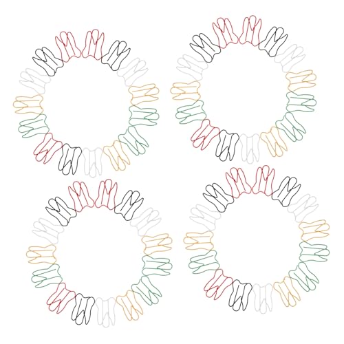 ZUNOXAZ 100 Stück Bunte Büroklammern Zahnform Paperclips Robust und Einfallsreich für Büro Schule und Zuhause Kleine Praktische Organizer Klammern zum Sortieren von Notizen und Dokumenten von ZUNOXAZ