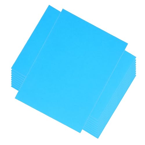 ZUNOXAZ 100 Stück Farbiges Papier Blau Schnelltrocknend Glatte Oberfläche Vielseitig für Handarbeit Origami Drucken und Kreative Diy-projekte Kompatibel mit Tintenstrahl Laserdruckern von ZUNOXAZ