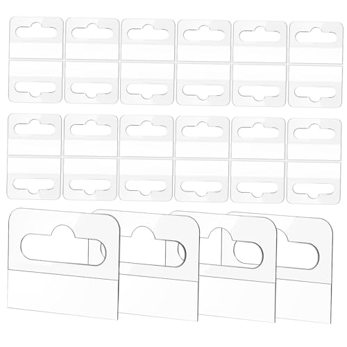 ZUNOXAZ 100 Stück Hängendes Etikett Registerkarten Für Einzelhandelsdisplays Aufkleberanzeige Klebestreifen Klare Klebrige Aufhängelaschen Hang -tags Hanging -tags Pvc Transparent von ZUNOXAZ