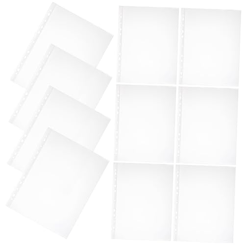 ZUNOXAZ 100 Stück Klarsichthüllen für Ordner Transparente Schutzfolien Dokumententaschen für Organisation Staubdichte und Wasserdichte Dateitaschen für Büro und Studium von ZUNOXAZ