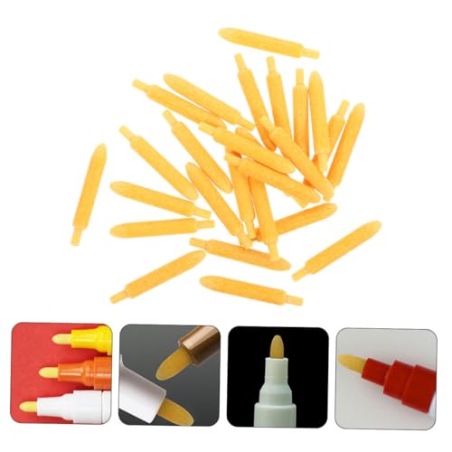 ZUNOXAZ 100 Stück Marker Ersatzspitzen Praktische Acrylstift Nachfüllspitzen Flexible Lackmarker Ersatznibs Langlebige Malstiftspitzen für Künstler und Schreibbedarf von ZUNOXAZ