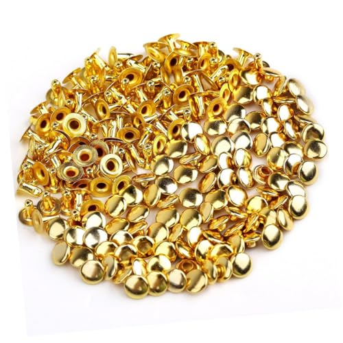 ZUNOXAZ 100 Stück Pilzförmige Metallnieten Rundkopf DIY Metallnieten für Leder Gürtel Schuhe Armbänder Taschen Punk Stil Goldfarben Langlebig ZUNOXAZ 100 Stück Pilzförmige Metallnieten Rundkopf DIY Metallnieten für Leder Gürtel Schuhe Armbänder Taschen Punk Stil Goldfarben Langlebig von ZUNOXAZ