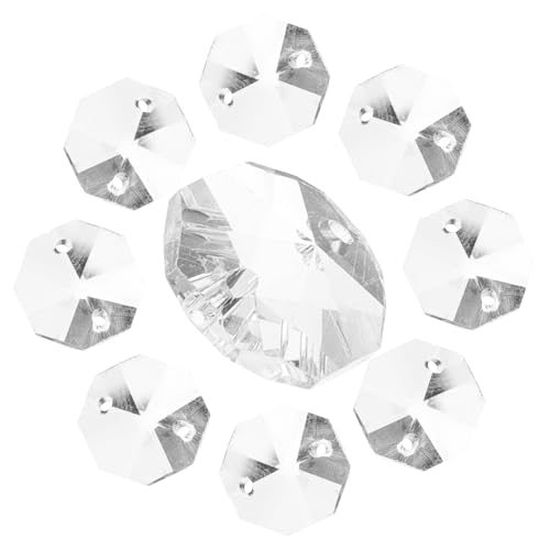 ZUNOXAZ 100 Stück Transparente Doppellochige Kristallperlen Facettierte Glasperlen für DIY Schmuck Schmuckherstellung Bastelprojekte Vielseitige Vorhangdekoration ZUNOXAZ 100 Stück Transparente Doppellochige Kristallperlen Facettierte Glasperlen für DIY Schmuck Schmuckherstellung Bastelprojekte Vielseitige Vorhangdekoration von ZUNOXAZ
