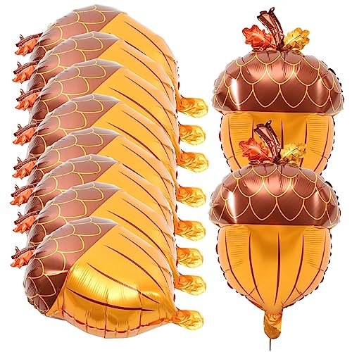 ZUNOXAZ 10Stücke Teiliges Dekorative Kiefernkegel Folienballons für Herbstfeiern Einzigartige Partydekoration für Thanksgiving Beeindruckende Luftballons für Festliche Anlässe ZUNOXAZ 10Stücke Teiliges Dekorative Kiefernkegel Folienballons für Herbstfeiern Einzigartige Partydekoration für Thanksgiving Beeindruckende Luftballons für Festliche Anlässe von ZUNOXAZ