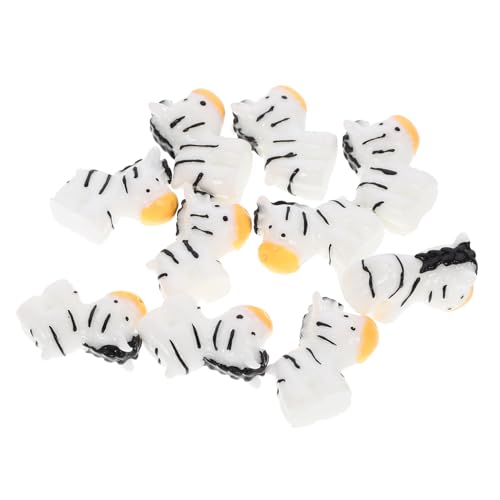 ZUNOXAZ 10stücke Teiliges Mini Zebra Figuren Dekoration Für Zuhause Und Schreibtisch Schwarz Weiß Einzigartige Ornamente Für Sukkulenten Und Kreative Gestaltung von ZUNOXAZ