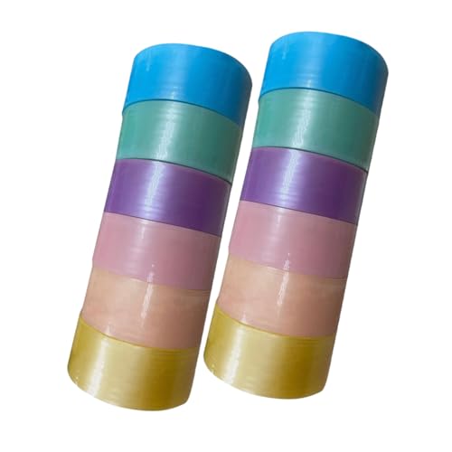 ZUNOXAZ 12 Rollen Perle klebriger Ballband Klebriges Ball Tape Großes Ball Tape farbiges Klebeband farbiges, klebriges Kugelband lustiges Klebebandspielzeug klebrige Ballbänder von ZUNOXAZ