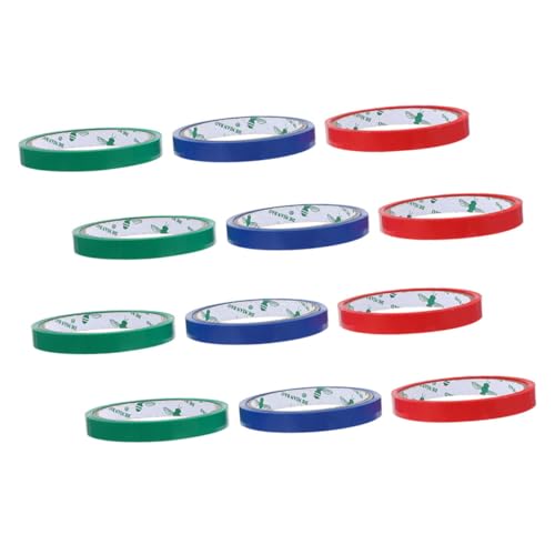 ZUNOXAZ 12 Rollen Verpackungs klebeband Pet Gemüsebeutel Verschlussband Farben Rot Blau Grün für Edelstahl Beutelverschließer Supermarkt Bindebänder Langlebig Stark Haftend ZUNOXAZ 12 Rollen Verpackungs klebeband Pet Gemüsebeutel Verschlussband Farben Rot Blau Grün für Edelstahl Beutelverschließer Supermarkt Bindebänder Langlebig Stark Haftend von ZUNOXAZ