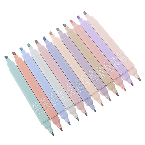 ZUNOXAZ 12 Stück Doppelköpfige Pastell Textmarker Hochwertige Marker für Büro Schule und DIY Hervorheben von Notizen und Dokumenten ohne Auslaufen ZUNOXAZ 12 Stück Doppelköpfige Pastell Textmarker Hochwertige Marker für Büro Schule und DIY Hervorheben von Notizen und Dokumenten ohne Auslaufen von ZUNOXAZ
