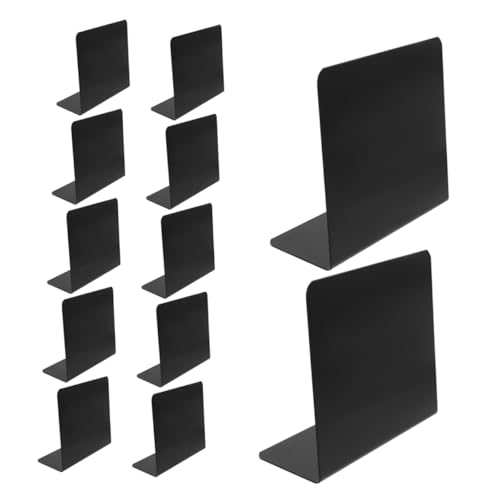 ZUNOXAZ 12 Stück Tabletop Message Board-schilder Tabletop-nachrichtentafel Wiederverwendbare Mini-tafel Tischmarkierungen Für Die Tafel Löschbares Message Board Mini-schilder Schwarz Pvc von ZUNOXAZ