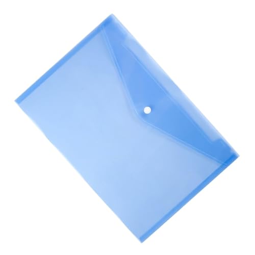ZUNOXAZ 12 Stück Teiliges Dokumentenmappe Transparente PP Sammelmappe mit Blauem Druckknopfverschluss Reißfest Wasserabweisend und Übersichtlich für Sicheres Aufbewahren Wichtiger ZUNOXAZ 12 Stück Teiliges Dokumentenmappe Transparente PP Sammelmappe mit Blauem Druckknopfverschluss Reißfest Wasserabweisend und Übersichtlich für Sicheres Aufbewahren Wichtiger von ZUNOXAZ