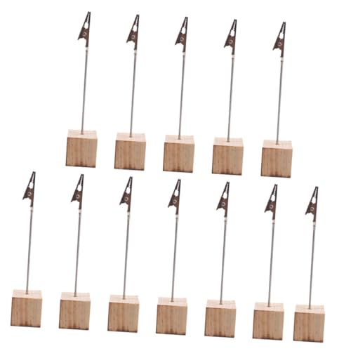 ZUNOXAZ 12 Stück Teiliges Memo Clip Holzständer mit Stabilem Würfelfuß Dekorativer Kartenhalter für Notizen Fotos und Visitenkarten Praktischer Tischaufsteller für Büro Zuhause und ZUNOXAZ 12 Stück Teiliges Memo Clip Holzständer mit Stabilem Würfelfuß Dekorativer Kartenhalter für Notizen Fotos und Visitenkarten Praktischer Tischaufsteller für Büro Zuhause und von ZUNOXAZ