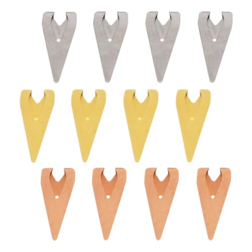 ZUNOXAZ 12 Stück Teiliges Metall Lesezeichenclips Retro Design Langlebige Glänzende Büroklammern für Schüler Schriftsteller und Leser Leichte Stabile Buchzeichenhalter für Schule und Büro ZUNOXAZ 12 Stück Teiliges Metall Lesezeichenclips Retro Design Langlebige Glänzende Büroklammern für Schüler Schriftsteller und Leser Leichte Stabile Buchzeichenhalter für Schule und Büro von ZUNOXAZ