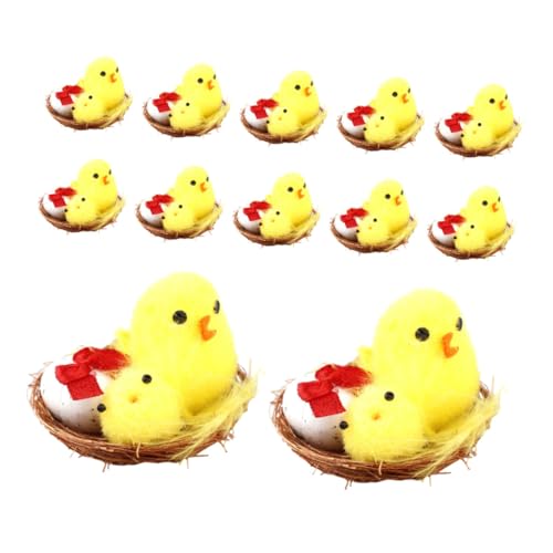 ZUNOXAZ 12 Stück Teiliges Mini Küken Tischdekoration für Ostern Vielseitige Deko für Zuhause Büro und Veranstaltungen für Bastelprojekte und Feierlichkeiten ZUNOXAZ 12 Stück Teiliges Mini Küken Tischdekoration für Ostern Vielseitige Deko für Zuhause Büro und Veranstaltungen für Bastelprojekte und Feierlichkeiten von ZUNOXAZ