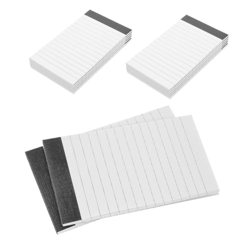 ZUNOXAZ 12 Stück Teiliges Notizblock Kleine Liniertes Notizbuch Breiter Zeilenabstand pro Block To Do und Checklisten Notepad für Büro Schule und Schnelle Notizen von ZUNOXAZ