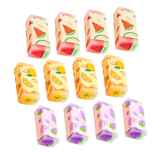 ZUNOXAZ 12 Stück Teiliges Obst Motiv Radiergummi Bunte Cartoon Radierer für Schule und Büro Weiche Langlebige Schreibwaren für Schüler und Designer Praktische Lernhilfe mit Fröhlichen ZUNOXAZ 12 Stück Teiliges Obst Motiv Radiergummi Bunte Cartoon Radierer für Schule und Büro Weiche Langlebige Schreibwaren für Schüler und Designer Praktische Lernhilfe mit Fröhlichen von ZUNOXAZ