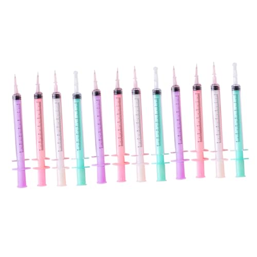 ZUNOXAZ 12 Stück Teiliges Schwarzer Gel Kugelschreiber in Spritzendesign Schülerfreundlich Hochwertige Tinte Handlich und Leicht für Schule Büro und Notizen ZUNOXAZ 12 Stück Teiliges Schwarzer Gel Kugelschreiber in Spritzendesign Schülerfreundlich Hochwertige Tinte Handlich und Leicht für Schule Büro und Notizen von ZUNOXAZ