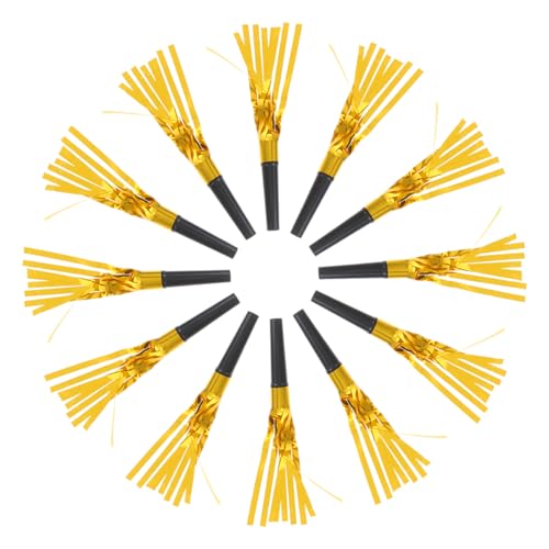 ZUNOXAZ 12 Stück Teiliges Year Party tröten mit Goldfarbenen Tasseln Leichte Pfeifen als Festliche Party accessoires für Silvesterfeiern Einfach zu Bedienen für Altersgruppen Geeignet ZUNOXAZ 12 Stück Teiliges Year Party tröten mit Goldfarbenen Tasseln Leichte Pfeifen als Festliche Party accessoires für Silvesterfeiern Einfach zu Bedienen für Altersgruppen Geeignet von ZUNOXAZ