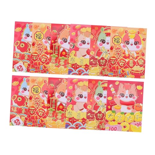 ZUNOXAZ 120 Stück Teiliges Rote Glücksumschläge Pferdejahr Cartoon Pferd Design Stabile Papierqualität Vielseitig für Frühlingsfest Hochzeit Geburtstag Lunar Year Geschenkumschläge ZUNOXAZ 120 Stück Teiliges Rote Glücksumschläge Pferdejahr Cartoon Pferd Design Stabile Papierqualität Vielseitig für Frühlingsfest Hochzeit Geburtstag Lunar Year Geschenkumschläge von ZUNOXAZ