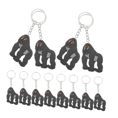 ZUNOXAZ 12Stücke Gorilla Schlüsselanhänger Teiliges Tier Themenparty Zubehör Niedliches Design für Kindergeburtstage Schulanfang Trendige DIY Dekoration für Taschen und Schlüssel ZUNOXAZ 12Stücke Gorilla Schlüsselanhänger Teiliges Tier Themenparty Zubehör Niedliches Design für Kindergeburtstage Schulanfang Trendige DIY Dekoration für Taschen und Schlüssel von ZUNOXAZ