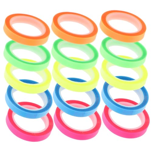 ZUNOXAZ 15 Rollen Wasserfestes Transparentes Textmarker Klebeband Fluoreszierende Haftstreifen in Farben Abreißbare Markierungstabs für Schule Bücher Büro Praktische Haftnotizen für ZUNOXAZ 15 Rollen Wasserfestes Transparentes Textmarker Klebeband Fluoreszierende Haftstreifen in Farben Abreißbare Markierungstabs für Schule Bücher Büro Praktische Haftnotizen für von ZUNOXAZ