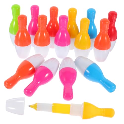 ZUNOXAZ 15 Stück Teiliges Bowling Kugelschreiber Bunte Farbige Schreibstifte Kreative Design Kugelschreiber für Schule Schüler ZUNOXAZ 15 Stück Teiliges Bowling Kugelschreiber Bunte Farbige Schreibstifte Kreative Design Kugelschreiber für Schule Schüler von ZUNOXAZ