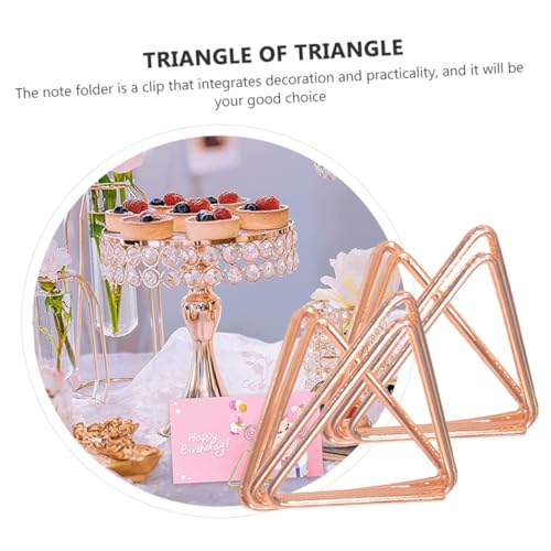 ZUNOXAZ 15 Stück Teiliges Dreieckiger Memo Clips Roségold Gold Silber Stabile Tischkartenhalter und Fotoclips für Namenskarten Tischdekoration Büro und Party ZUNOXAZ 15 Stück Teiliges Dreieckiger Memo Clips Roségold Gold Silber Stabile Tischkartenhalter und Fotoclips für Namenskarten Tischdekoration Büro und Party von ZUNOXAZ
