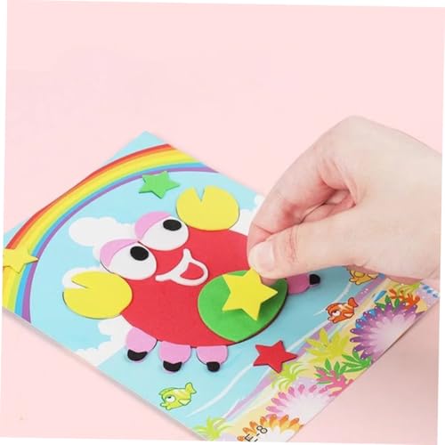ZUNOXAZ 15 Stück Teiliges Eva Sticker für Kleinkinder Kinderfreundliche DIY Handcraft Aufkleber aus Sicherem Eva Material Einfach zu Kleben Entfernen Geeignet für Kinderzimmer Schule von ZUNOXAZ