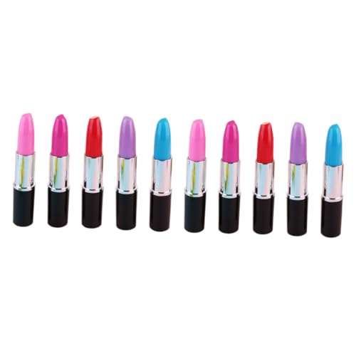ZUNOXAZ 15 Stück Teiliges Lippenstift Förmige Kugelschreiber Kunststoff Schreibstifte Glattes Schreiben Kreative Schulstifte Geschenkideen für Schüler und Partys Zufällige von ZUNOXAZ