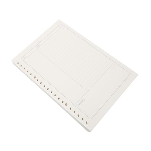 ZUNOXAZ 150 Stück Nachfüllpapier Loseblätter Dickes Glattes Einlagen papier für Flexiblen Austausch Hochwertige Innenblätter Geeignet für Ringbuch notizbücher und Planer von ZUNOXAZ