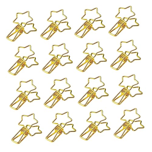 ZUNOXAZ 16 Stück Teiliges Metallklammern Fünfzackiger Stern Form Büroklammern Organizing Clamps für Dokumenten und Fotohalterung Leicht Stabil und Praktisch für Büro und Zuhause ZUNOXAZ 16 Stück Teiliges Metallklammern Fünfzackiger Stern Form Büroklammern Organizing Clamps für Dokumenten und Fotohalterung Leicht Stabil und Praktisch für Büro und Zuhause von ZUNOXAZ