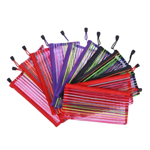 ZUNOXAZ 18 Stück Teiliges Dokumententaschen Farbig PVC Material mit Robustem Reißverschluss Vielseitige Aufbewahrungstaschen für Büro Schule und Reisen ZUNOXAZ 18 Stück Teiliges Dokumententaschen Farbig PVC Material mit Robustem Reißverschluss Vielseitige Aufbewahrungstaschen für Büro Schule und Reisen von ZUNOXAZ