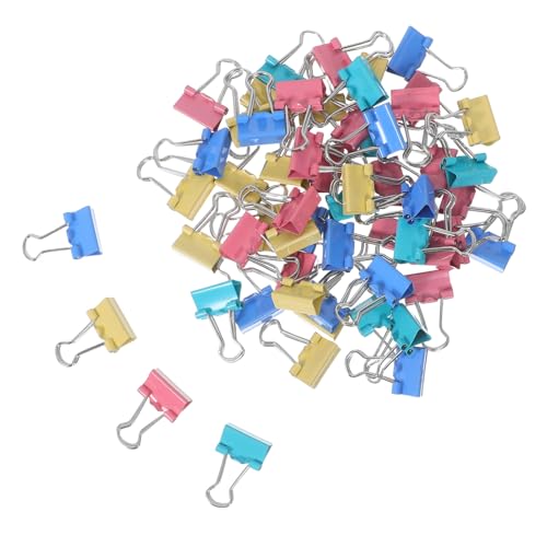 ZUNOXAZ 180 Stück Mini Büroklammern Metall Clips Bunt Rutschfest Vielseitig für Schule Büro Zuhause Dokumentenhalter Organizer Langlebig von ZUNOXAZ