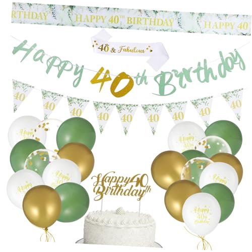 ZUNOXAZ 1Satz Geburtstagsdekoration zum Banner und Ballons für Elegante Feiern Vielseitige Deko für Partys Familienfeiern und Mehr Robuste Stoffmaterialien ZUNOXAZ 1Satz Geburtstagsdekoration zum Banner und Ballons für Elegante Feiern Vielseitige Deko für Partys Familienfeiern und Mehr Robuste Stoffmaterialien von ZUNOXAZ