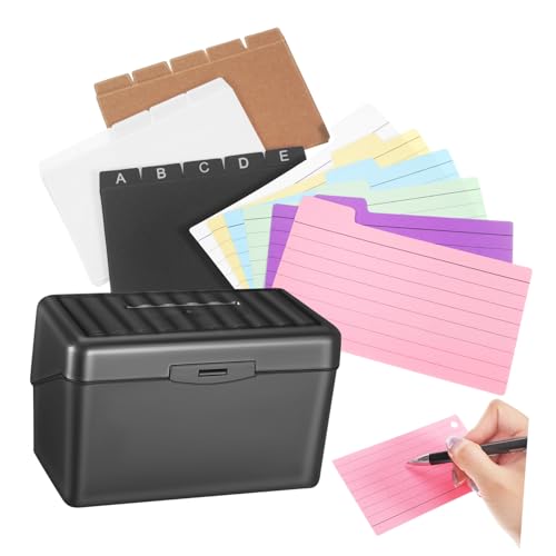 ZUNOXAZ 1Satz Karteikarten Set mit Metallringen Farbige Notizkarten Organizer für Büro und Studium Doppelseitige Lernkarten mit Ausreichend Platz für Notizen für Zuhause ZUNOXAZ 1Satz Karteikarten Set mit Metallringen Farbige Notizkarten Organizer für Büro und Studium Doppelseitige Lernkarten mit Ausreichend Platz für Notizen für Zuhause von ZUNOXAZ