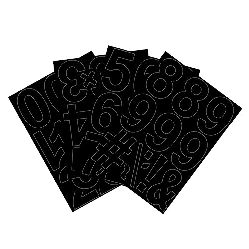 ZUNOXAZ 1Satz Postfachnummer Aufkleber Teilig Selbstklebend Klare Zahlen für Hausadresse für Briefkästen und Lieferungen Wetterfest und Langlebig von ZUNOXAZ