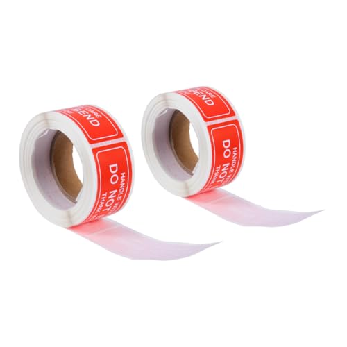 ZUNOXAZ 2 Rollen Warnhinweis Aufkleber Je Selbstklebende Verpackungsetiketten Fragile Leuchtend Klar für Zerbrechliche Sendungen Umzug und Versand ZUNOXAZ 2 Rollen Warnhinweis Aufkleber Je Selbstklebende Verpackungsetiketten Fragile Leuchtend Klar für Zerbrechliche Sendungen Umzug und Versand von ZUNOXAZ
